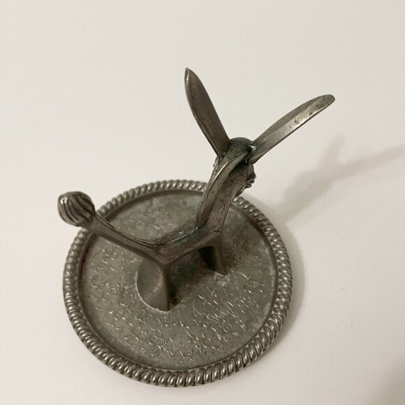 Vintage Seba Mule Donkey Metal Ring Holder Silver Plated Made In England ZBA - Picture 12 of 14